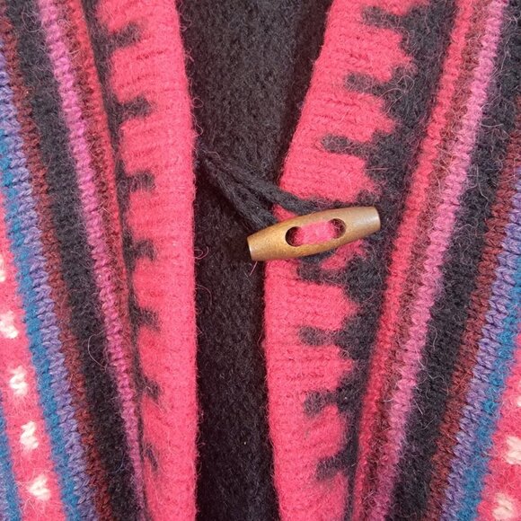 The Sweater Venture Hand-knit In‎ Bolivia 100% Alpaca Sweater Colorful Sz Medium - Picture 2 of 6